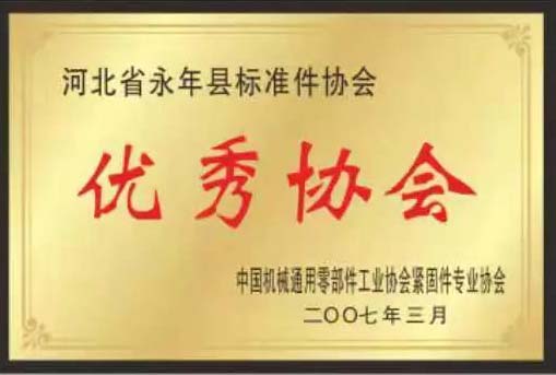 緊固件標(biāo)準(zhǔn)件生產(chǎn)廠家榮譽展示